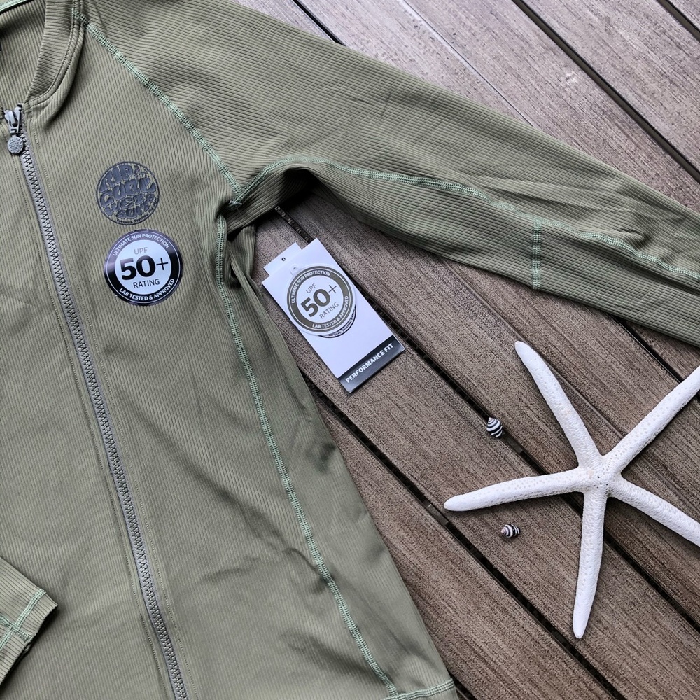 🌴🔆RIP CURL- PREMIUM ZIP UP RASH GURAD🔆🌴 - Picture 5 of 13